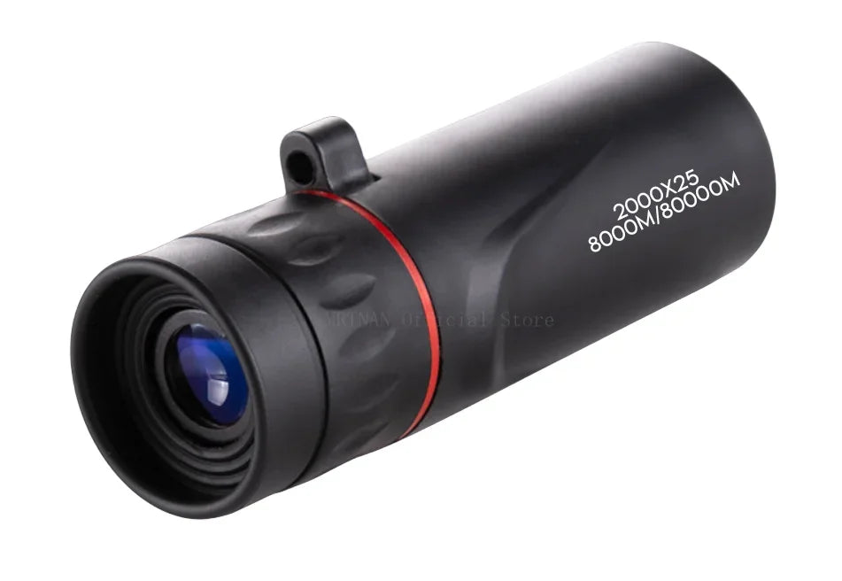 2000x25 Monocular Long Reach Night Range 12X HD Magnification Monocular Camping Hunting Accessory Powerful Mini Phone Telescope