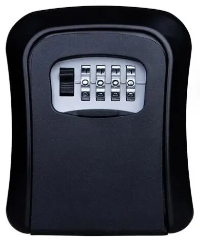 Key Keeper Combination Lock Wall Mounted Waterproof 4 Digits Passwords 5 Keys Storage Box Easy to Fix Home Or Office safe box