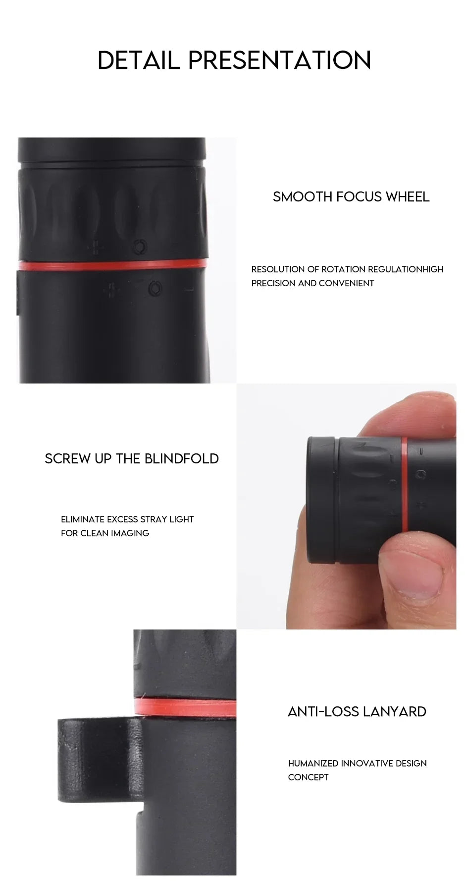 2000x25 Monocular Long Reach Night Range 12X HD Magnification Monocular Camping Hunting Accessory Powerful Mini Phone Telescope