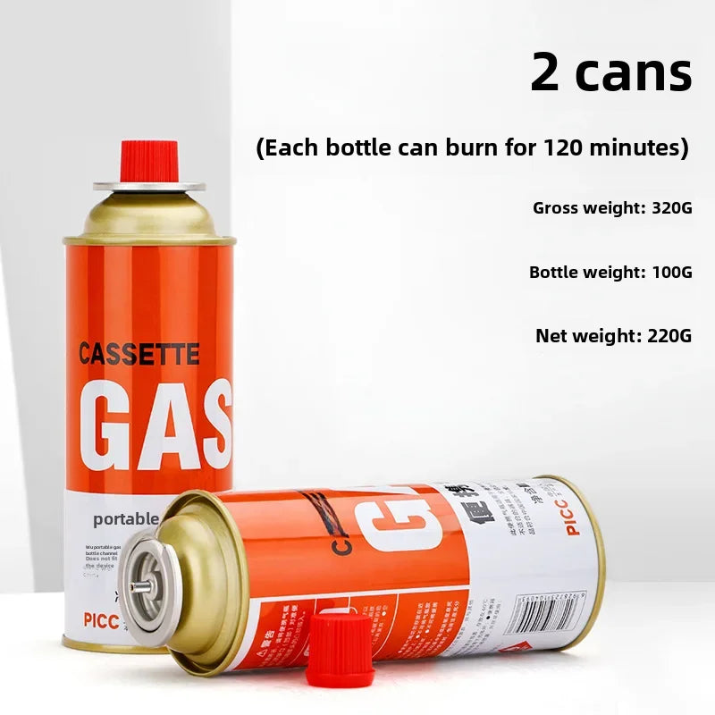Portable Outdoor Card Gas Stove Cooking Vessel Fuel Butane One-piece Camping Lantern Cooker Gas Furnace Stove Accessories