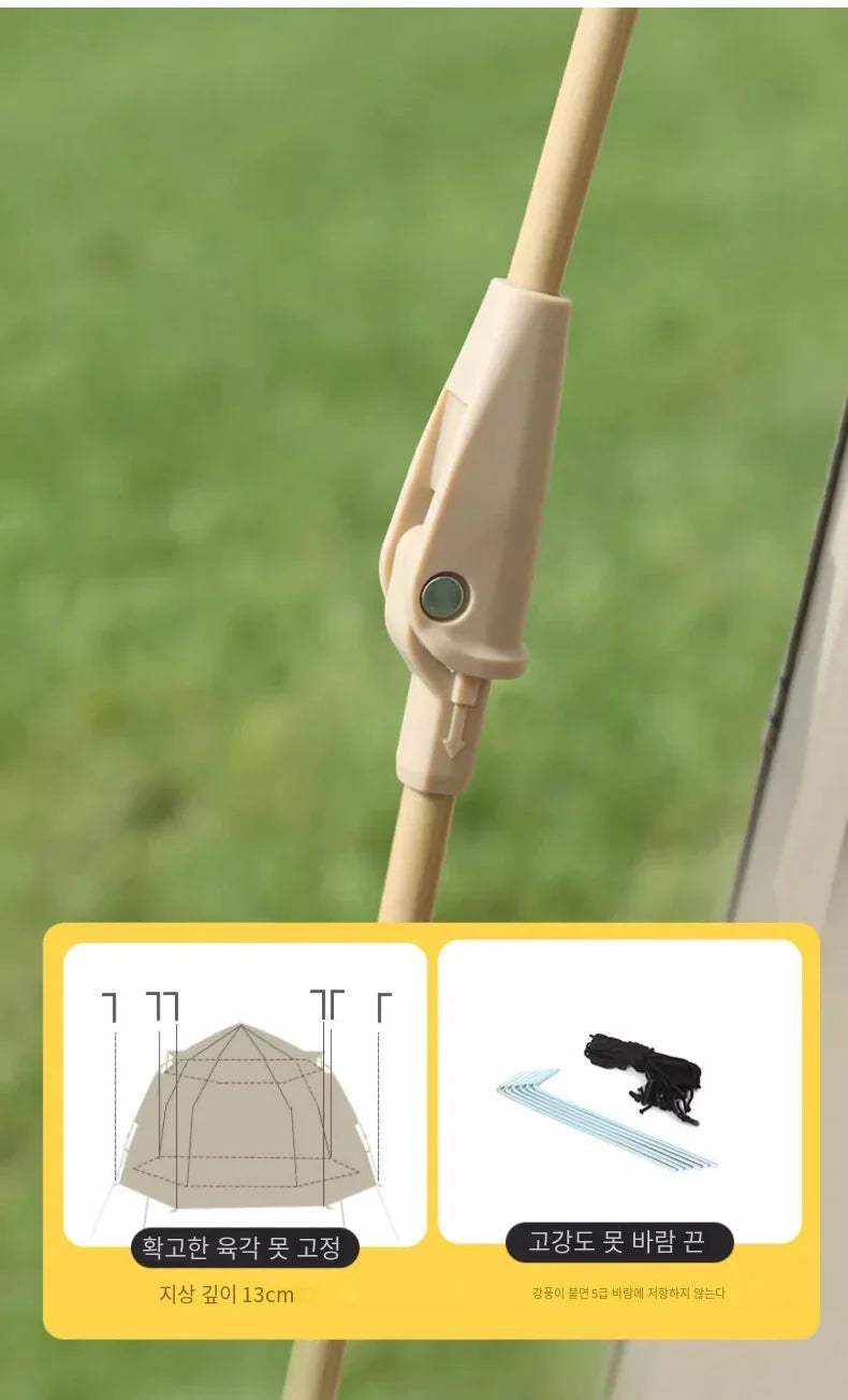 5-9 Personen Outdoor-Klappzelt Instant Pop-Up-Zelt Tragbares automatisches wasserdichtes Campingzelt mit Baldachin für Wanderpicknicks Neu