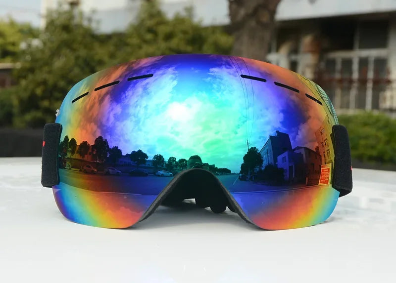 Double Layers Anti-Fog Ski Goggles Winter Snow Sports Goggles Outdoor Snow Snowboard Glasses for Men Women Ski Glasses Eyewear