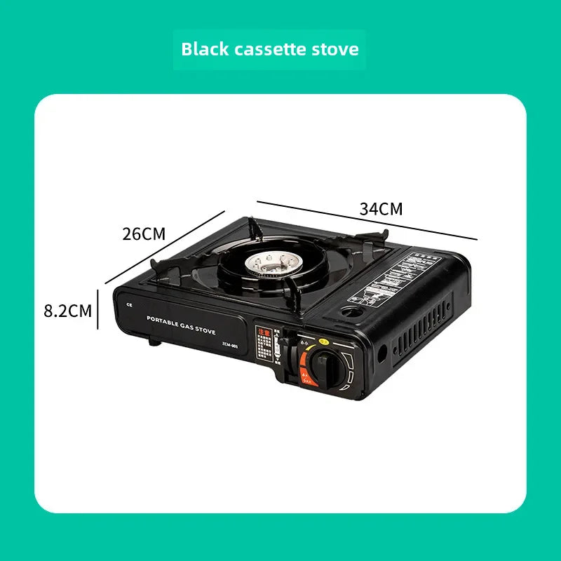 Portable Outdoor Card Gas Stove Cooking Vessel Fuel Butane One-piece Camping Lantern Cooker Gas Furnace Stove Accessories