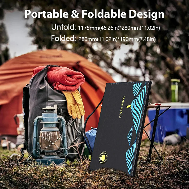 1000W Solar Panel Portable Folding Bag USB+DC