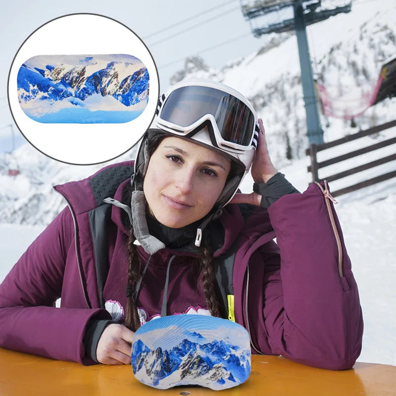 Ski Goggle Cover Scratch-Proof Snowboarding Goggles Protector Stretchy Skiing Eyewear Covers Snow Sport Glasses Protective Gear
