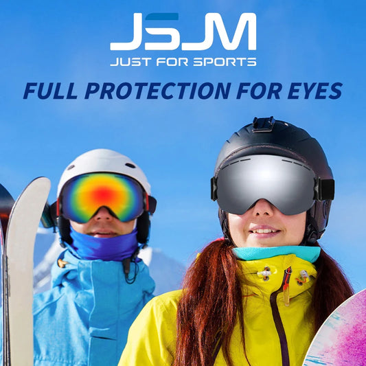 JSJM New Ultra-Light Anti-Fog Ski Goggles Snow Snowboard Glasses Snowmobile Winter Outdoor Eyewear Sports Ski Goggles UV400