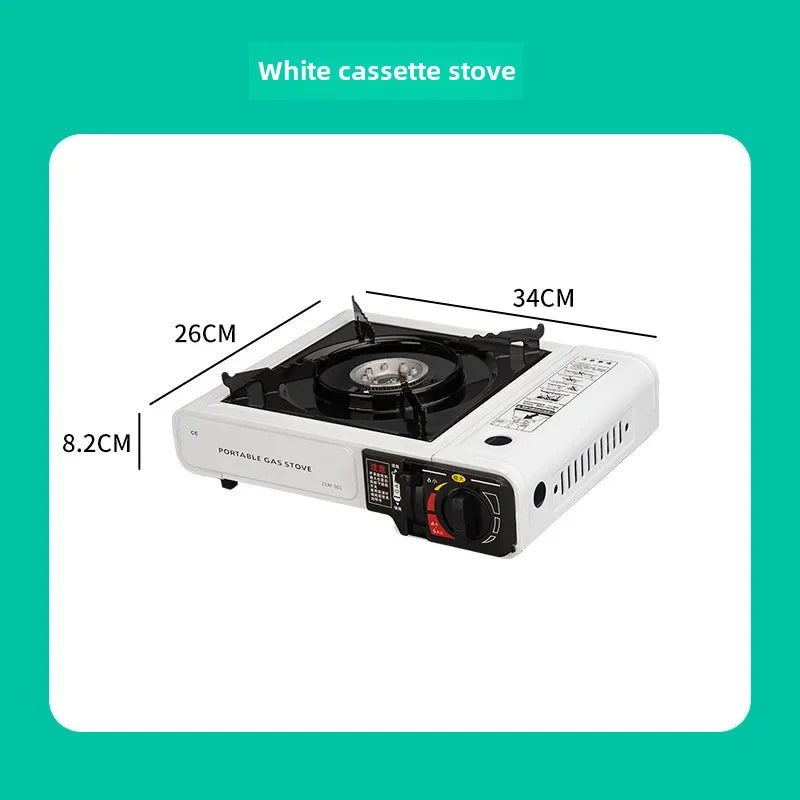 Portable Outdoor Card Gas Stove Cooking Vessel Fuel Butane One-piece Camping Lantern Cooker Gas Furnace Stove Accessories